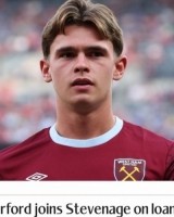 kaiyun-官方：西汉姆19岁中场奥福德租借至英甲斯蒂文尼奇 租期一个赛季